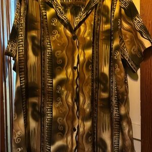 Vintage Style Button-Up Shirt (Unisex/Plus)